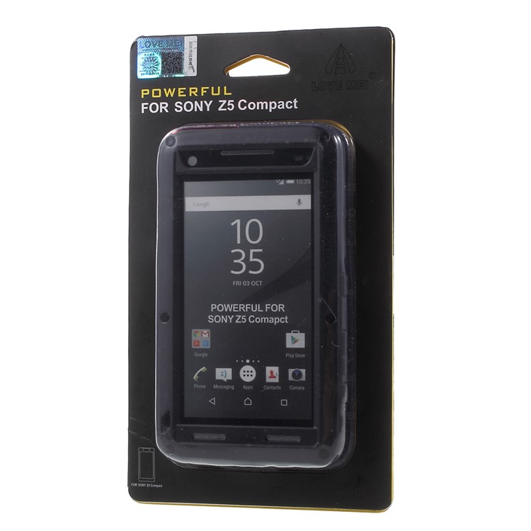 LOVE MEI Shockproof Dropproof Dustproof Case for Sony Xperia Z5 Compact - Black-9