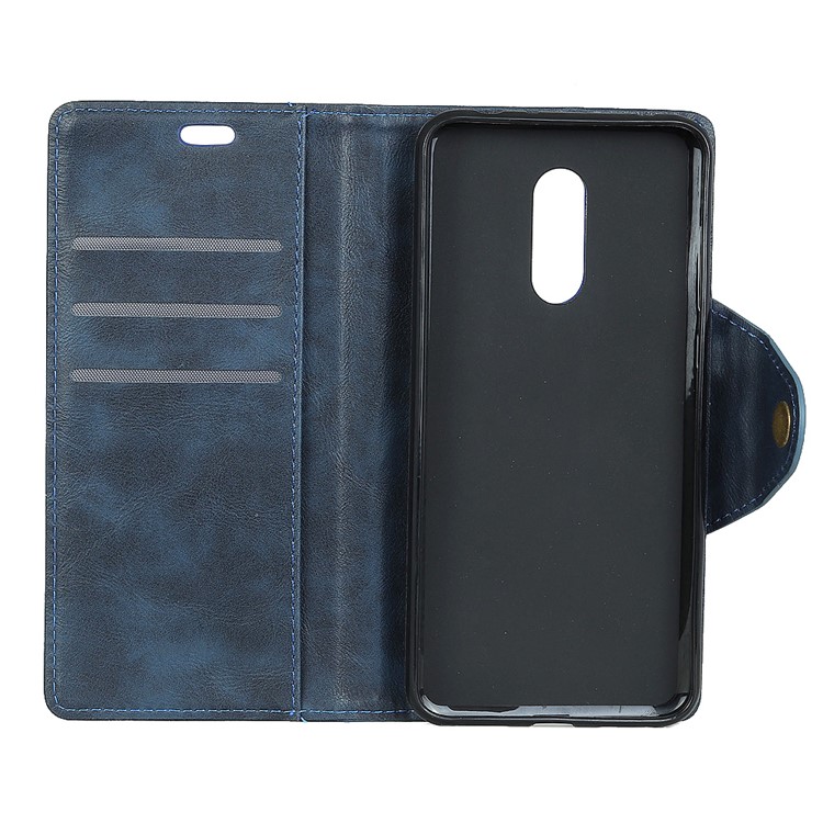 PU Leather Wallet Stand Mobile Phone Cover for Sony Xperia 1 - Blue-5