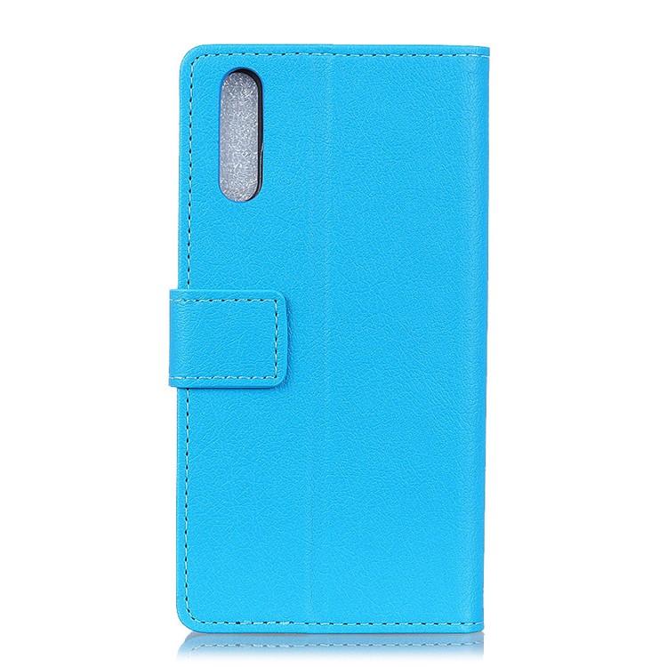 PU Leather Magnetic Stand Wallet Protective Cell Phone Case for Sony Xperia L3 - Blue-2