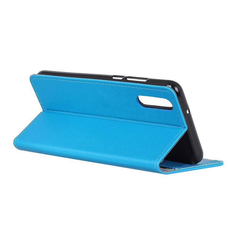 PU Leather Magnetic Stand Wallet Protective Cell Phone Case for Sony Xperia L3 - Blue-5