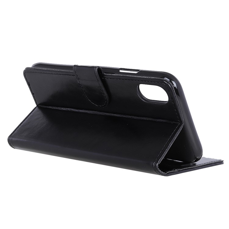 Custodia Per Cellulare In Pelle Pazzesca Con Supporto Magnetico Per Sony Xperia L3 - Nero-7