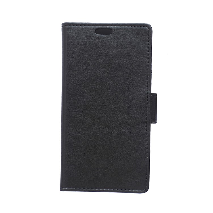 Crazy Horse Leather Wallet Case for Sony Xperia L3 - Black-2