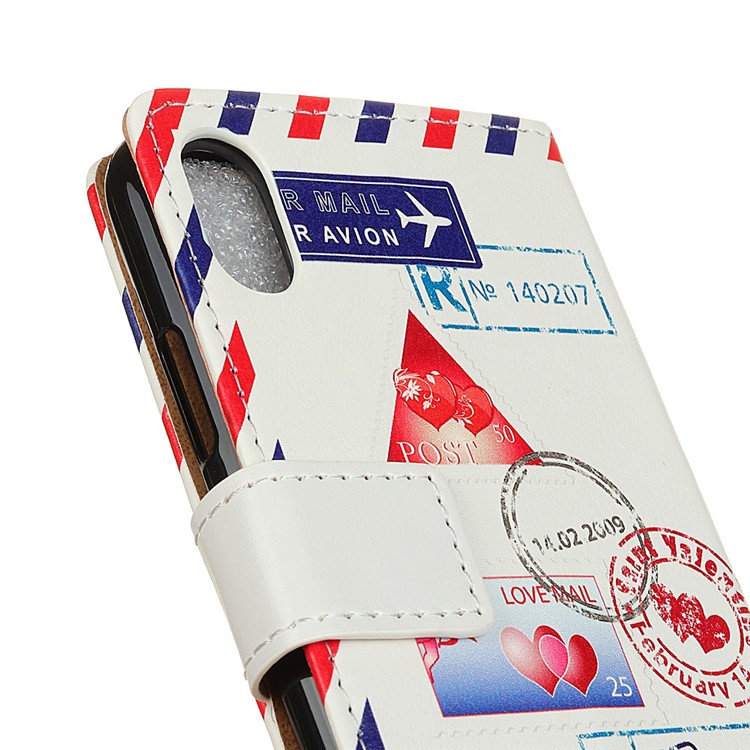 Pattern Printing Wallet Stand Leather Shell for Sony Xperia L3 - Personal Love Mail-4