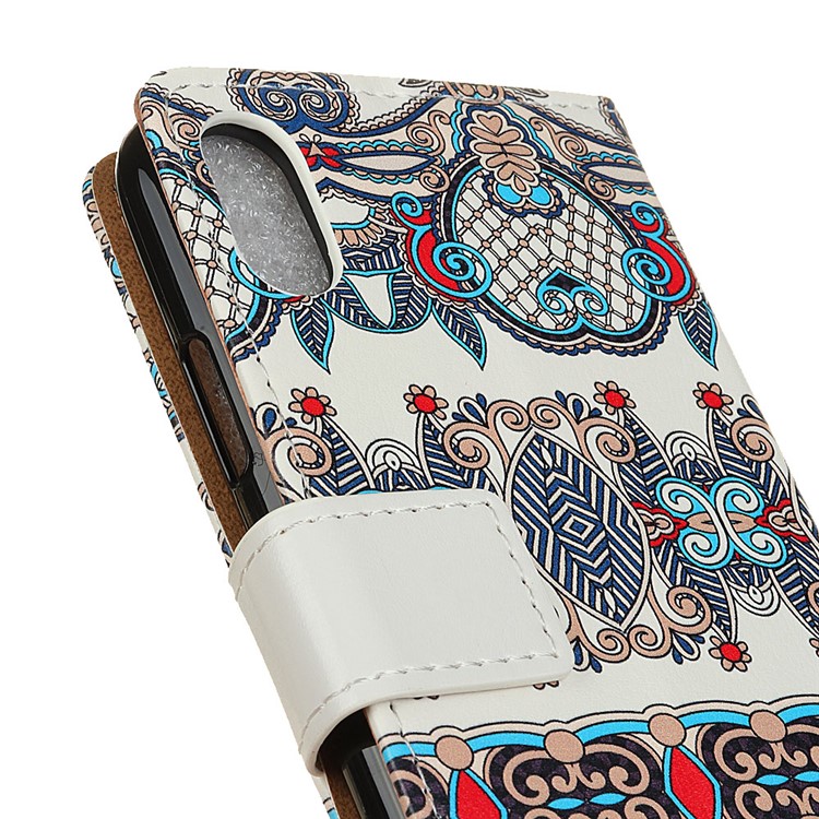 Pattern Printing Leather Protection Case for Sony Xperia L3 - Arabic Floral Pattern-3
