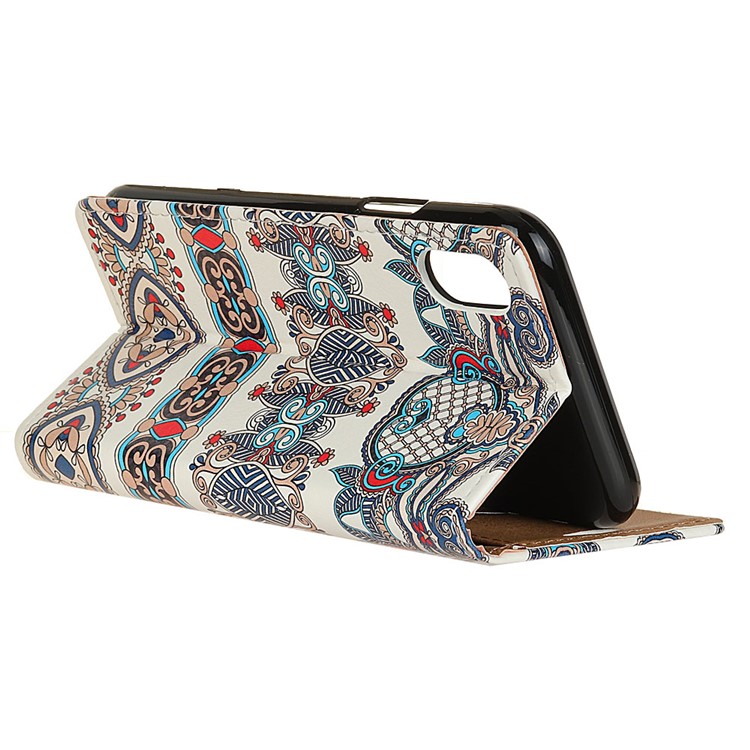 Pattern Printing Leather Protection Case for Sony Xperia L3 - Arabic Floral Pattern-4