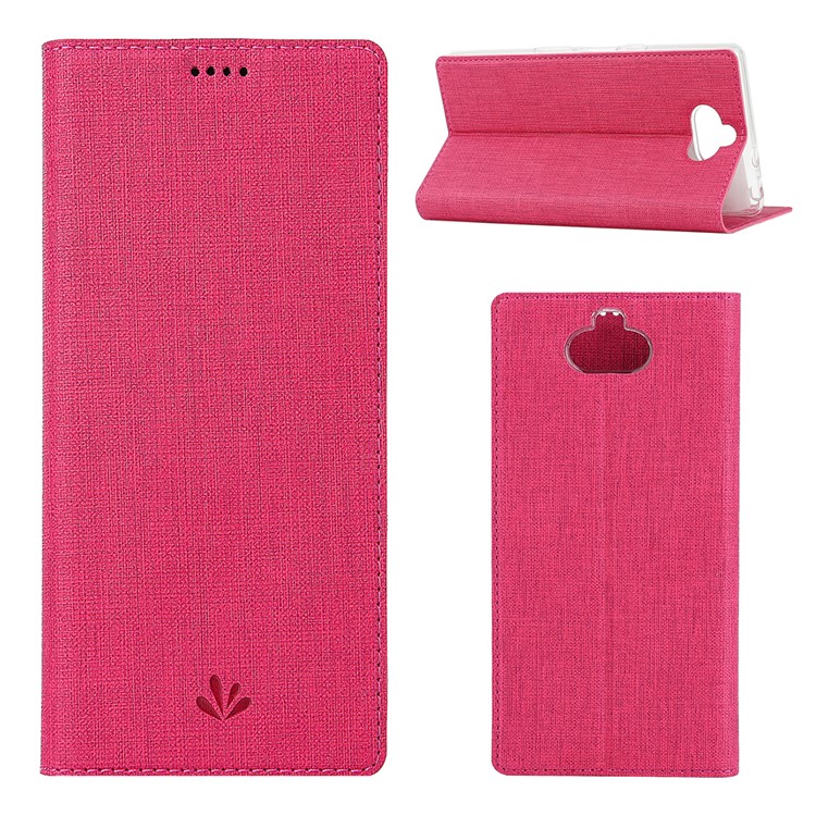 VILI DMX Auto-absorbed PU Leather Shell with Card Holder for Sony Xperia 10 Plus - Rose-1