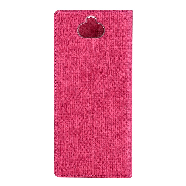 VILI DMX Auto-absorbed PU Leather Shell with Card Holder for Sony Xperia 10 Plus - Rose-3