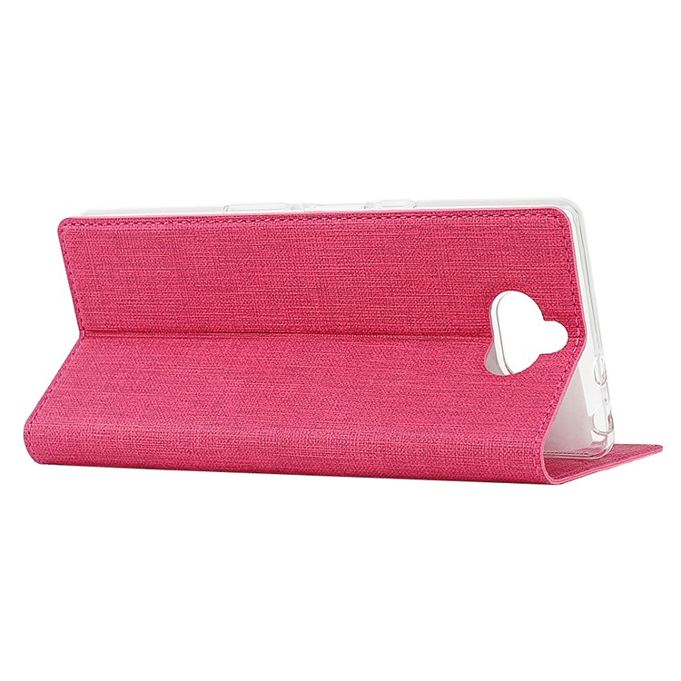 VILI DMX Auto-absorbed PU Leather Shell with Card Holder for Sony Xperia 10 Plus - Rose-4