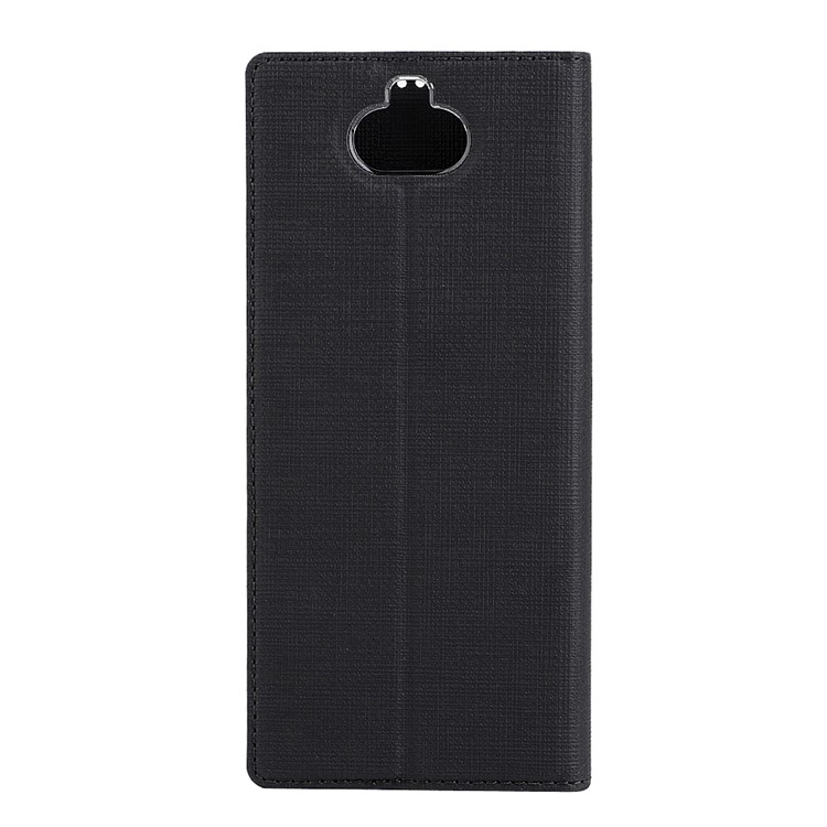 VILI DMX Auto-absorbed PU Leather Flip Shell for Sony Xperia 10 - Black-3