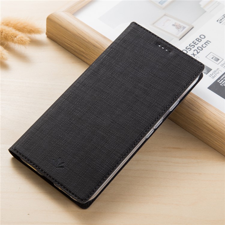 VILI DMX Auto-absorbed PU Leather Flip Shell for Sony Xperia 10 - Black-5