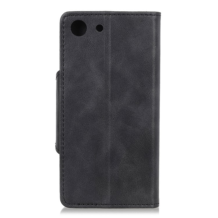 PU Leather Wallet Stand Mobile Case for Sony Xperia XZ4 Compact - Black-6