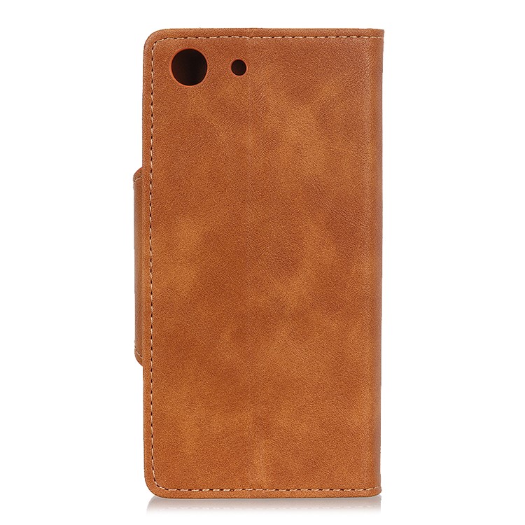 PU Leather Stand Wallet Cellphone Cover for Sony Xperia XZ4 Compact - Brown-6