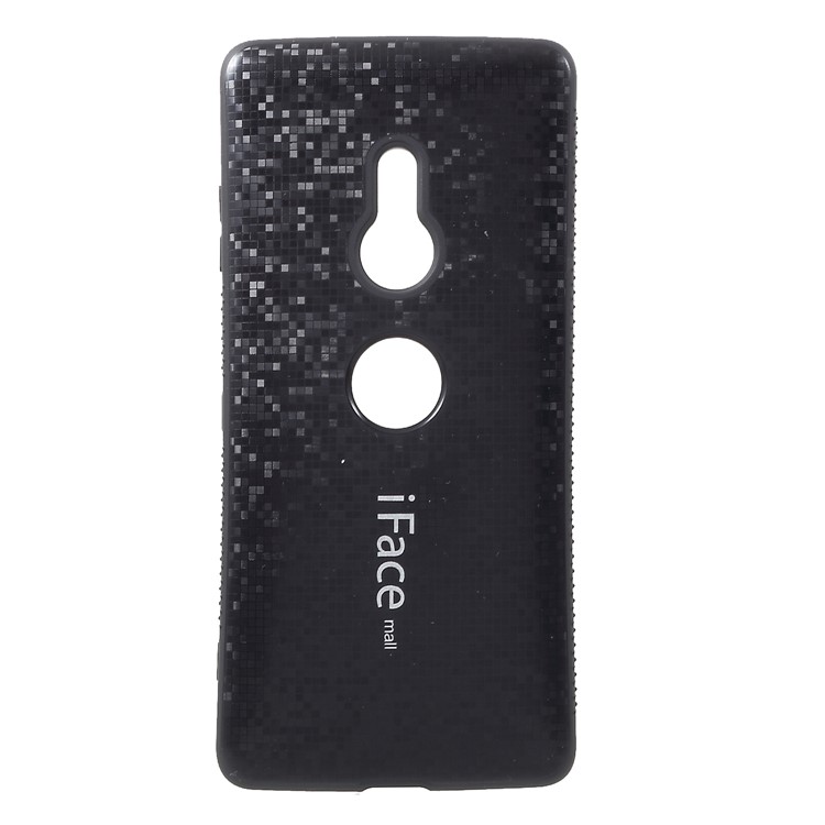 IFACE MALL Mosaic Pattern PC TPU Combo Phone Case for Sony Xperia XZ3 - Black-1