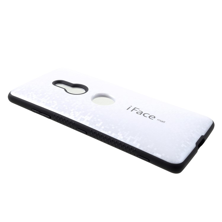 IFACE MALL Mosaic Pattern PC TPU Combo Phone Cover for Sony Xperia XZ3 - Silver-2