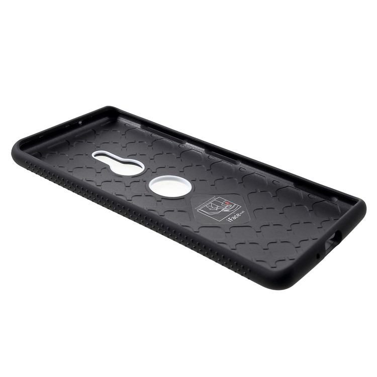 IFACE MALL Mosaic Pattern PC TPU Combo Phone Cover for Sony Xperia XZ3 - Silver-3