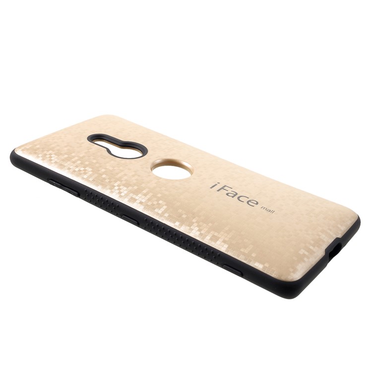 IFACE MALL Mosaic Pattern PC TPU Protective Cover Case for Sony Xperia XZ3 - Gold-2