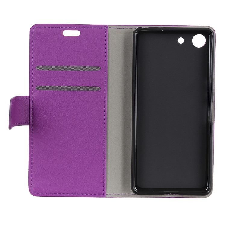 For Sony Xperia XZ4 Compact PU Leather Wallet Cell Phone Casing with Stand - Purple-8