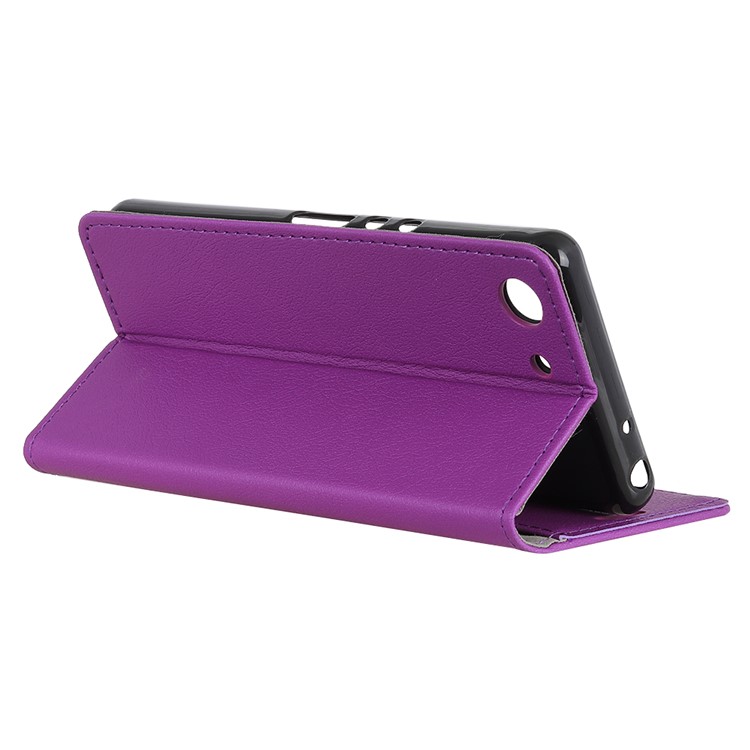For Sony Xperia XZ4 Compact PU Leather Wallet Cell Phone Casing with Stand - Purple-9