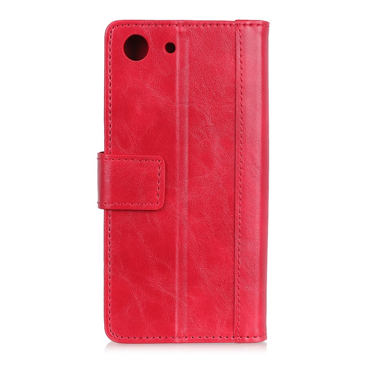 Rivet Decor PU Leather Magnetic Case with Stand for Sony Xperia XZ4 Compact - Red-8
