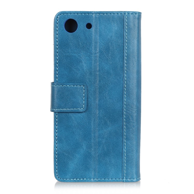 Rivet Decor PU Leather Stand Shell for Sony Xperia XZ4 Compact - Blue-8