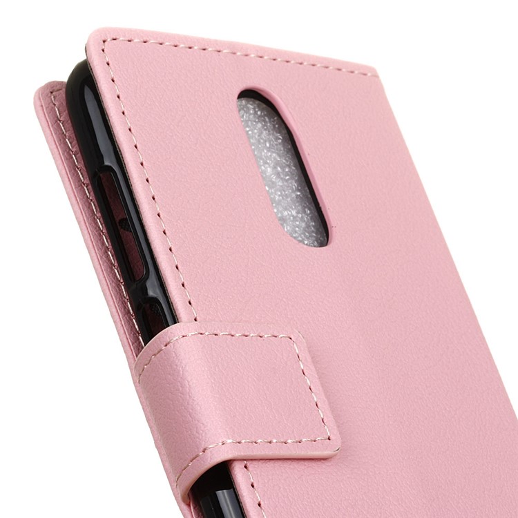 PU Leather Wallet Stand Mobile Phone Case for Sony Xperia 1 - Pink-4