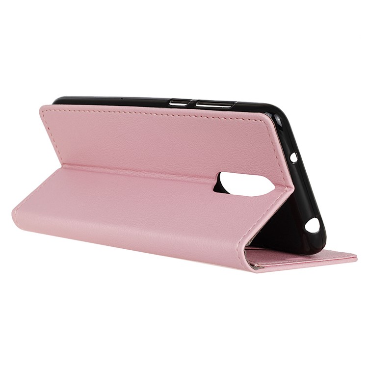 PU Leather Wallet Stand Mobile Phone Case for Sony Xperia 1 - Pink-7