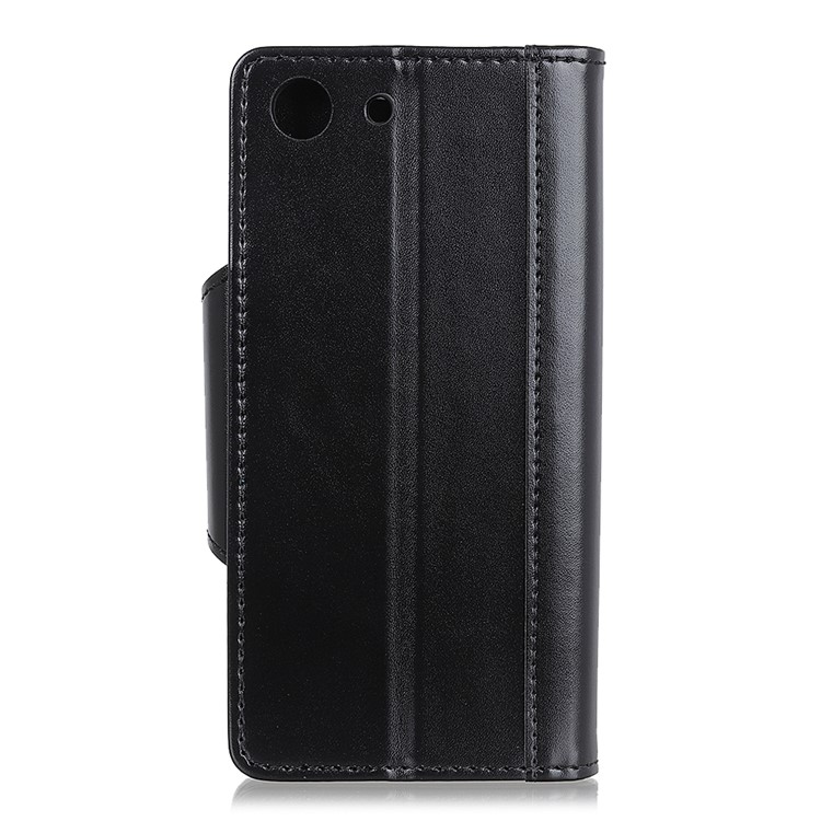 All Round Protection Stand Wallet PU Leather Case for Sony Xperia XZ4 Compact - Black-4