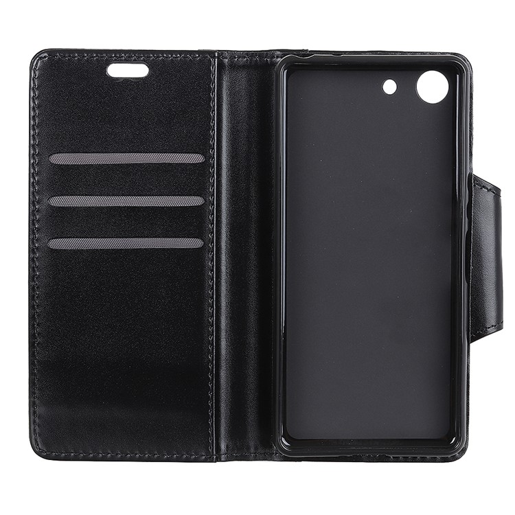 All Round Protection Stand Wallet PU Leather Case for Sony Xperia XZ4 Compact - Black-6