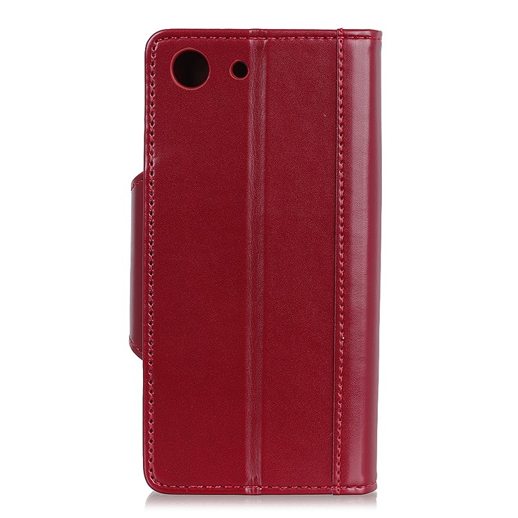 All Round Protection Stand Wallet PU Leather Cover for Sony Xperia XZ4 Compact - Red-5