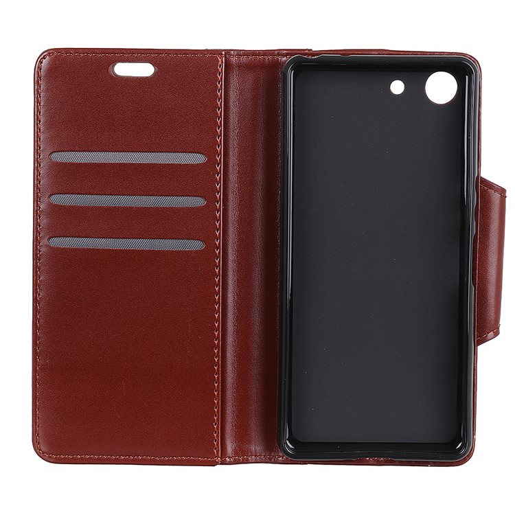 All Round Protection Stand Wallet PU Leather Casing for Sony Xperia XZ4 Compact - Brown-7