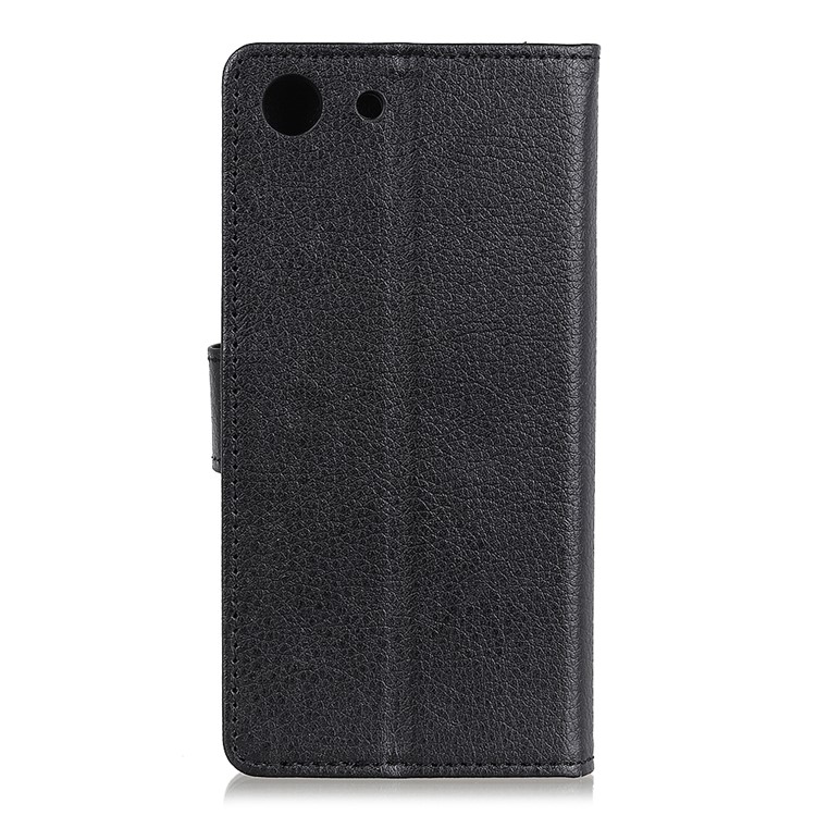 Litchi Texture Wallet Stand Protective Leather Case for Sony Xperia XZ4 Compact - Black-5