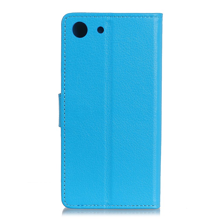 Litchi Texture Leather Mobile Cover with Wallet Stand for Sony Xperia XZ4 Compact - Blue-5
