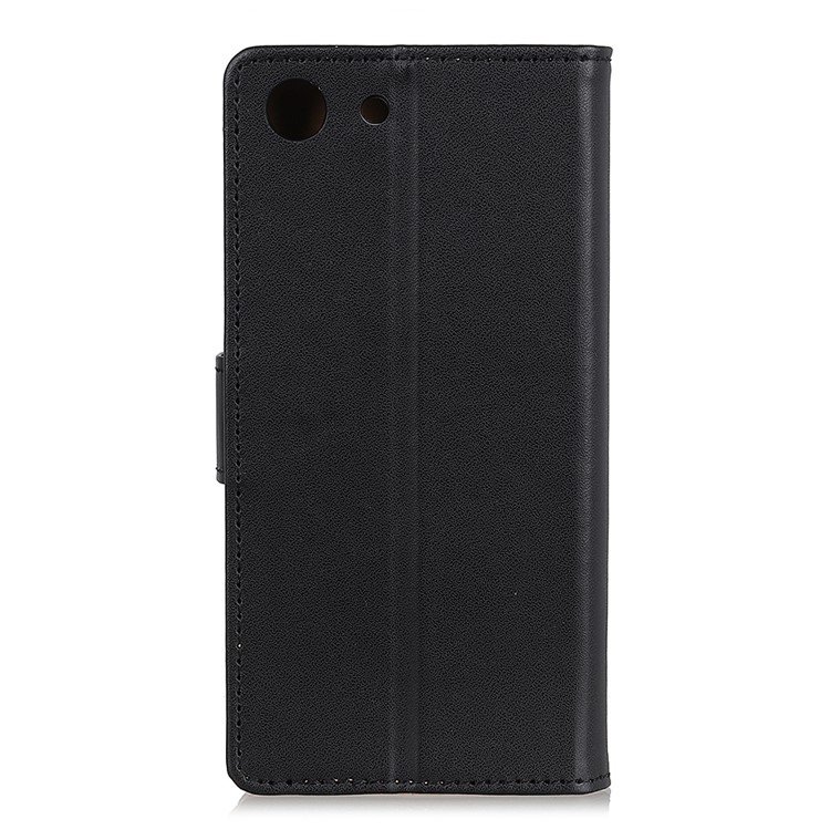 Wallet Stand Flip PU Leather Mobile Case Cover for Sony Xperia Ace - Black-3