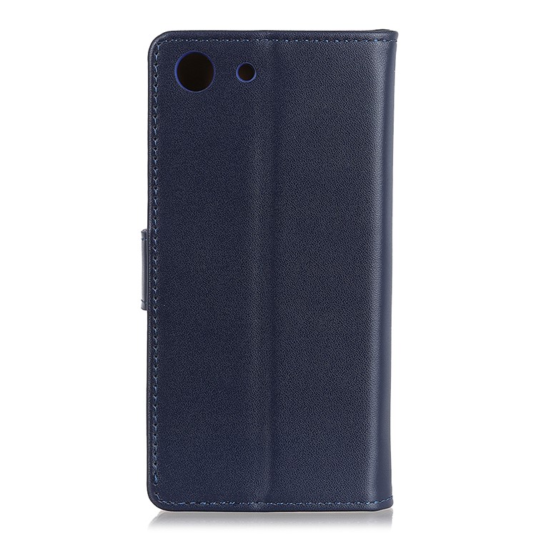 Wallet Stand Flip PU Leather Mobile Shell for Sony Xperia XZ4 Compact - Blue-3