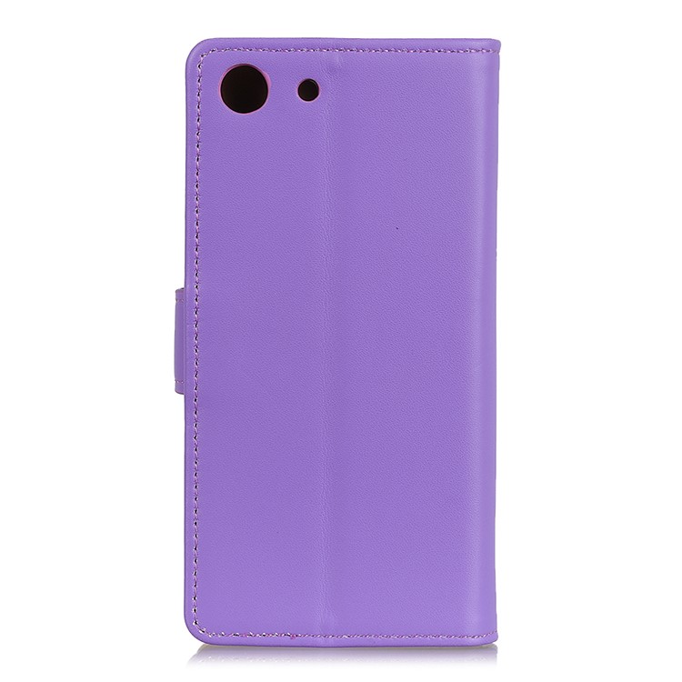 Wallet Stand Flip PU Leather Phone Cover for Sony Xperia XZ4 Compact - Purple-3