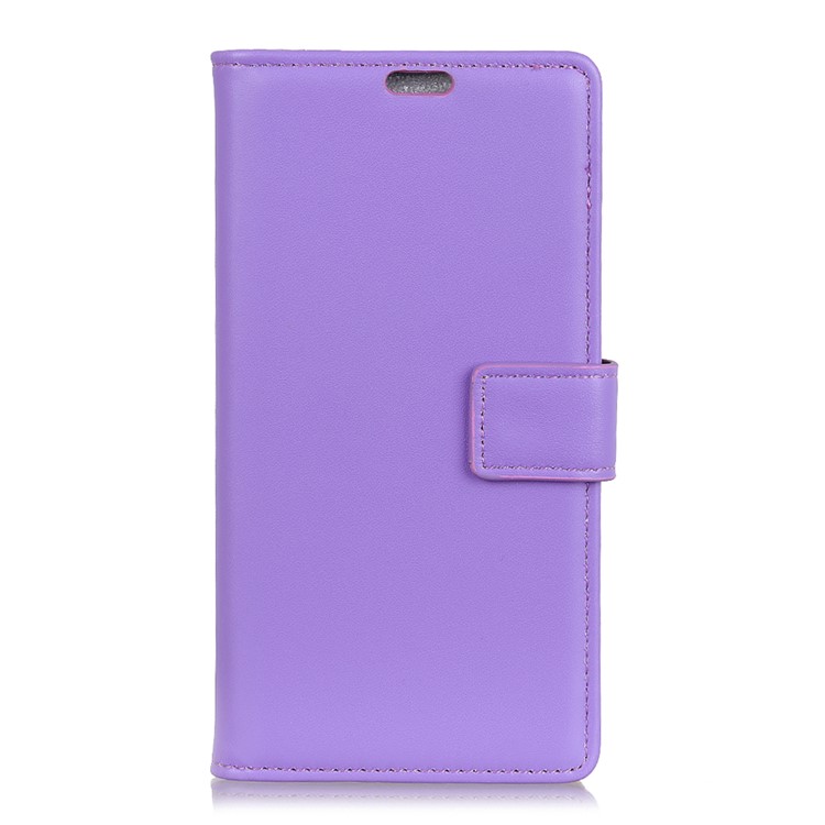 Wallet Stand Flip PU Leather Phone Cover for Sony Xperia XZ4 Compact - Purple-5