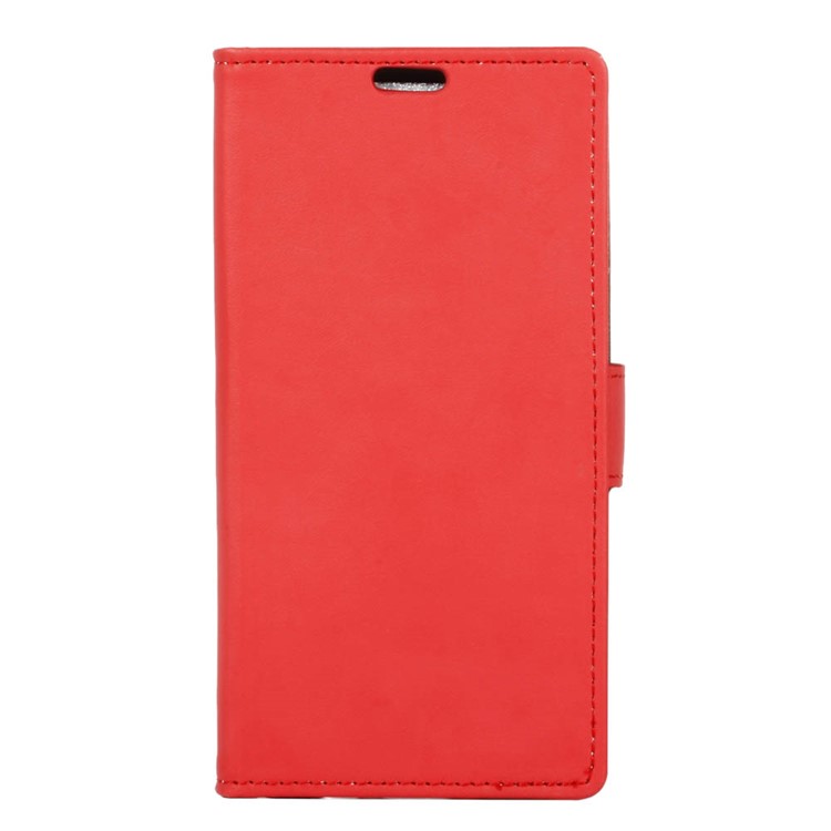 Wallet Stand PU Leather Flip Phone Shell for Sony Xperia 1 - Red-1