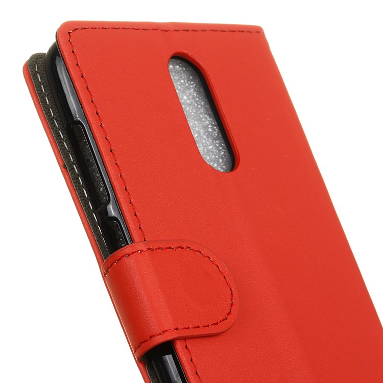 Wallet Stand PU Leather Flip Phone Shell for Sony Xperia 1 - Red-3