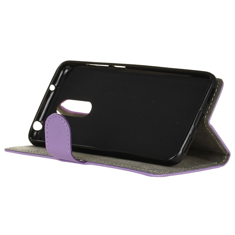 Wallet Stand PU Leather Phone Casing Shell for Sony Xperia 1 - Purple-5