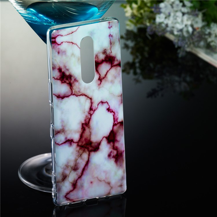 Marble Pattern IMD TPU Case for Sony Xperia 1 - Style A-5