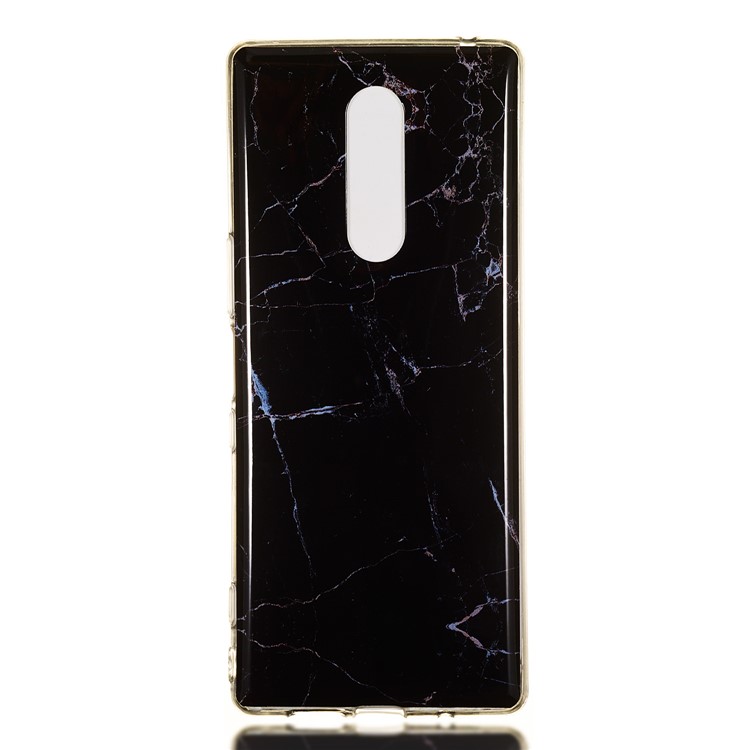 Marble Pattern IMD TPU Back Case for Sony Xperia 1 - Style B-2