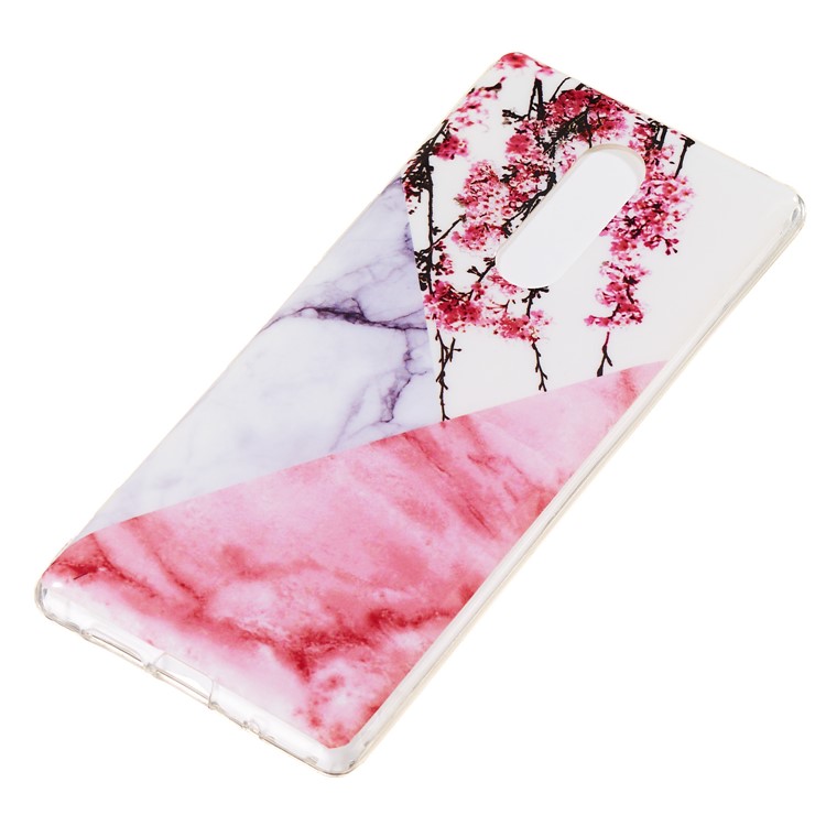 Marble Pattern IMD TPU Soft Case for Sony Xperia 1 - Style E-3