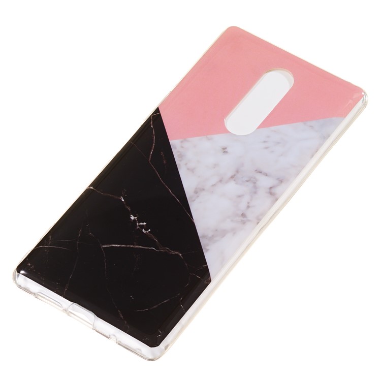 Marble Pattern IMD TPU Cell Phone Case for Sony Xperia 1 - Style H-3