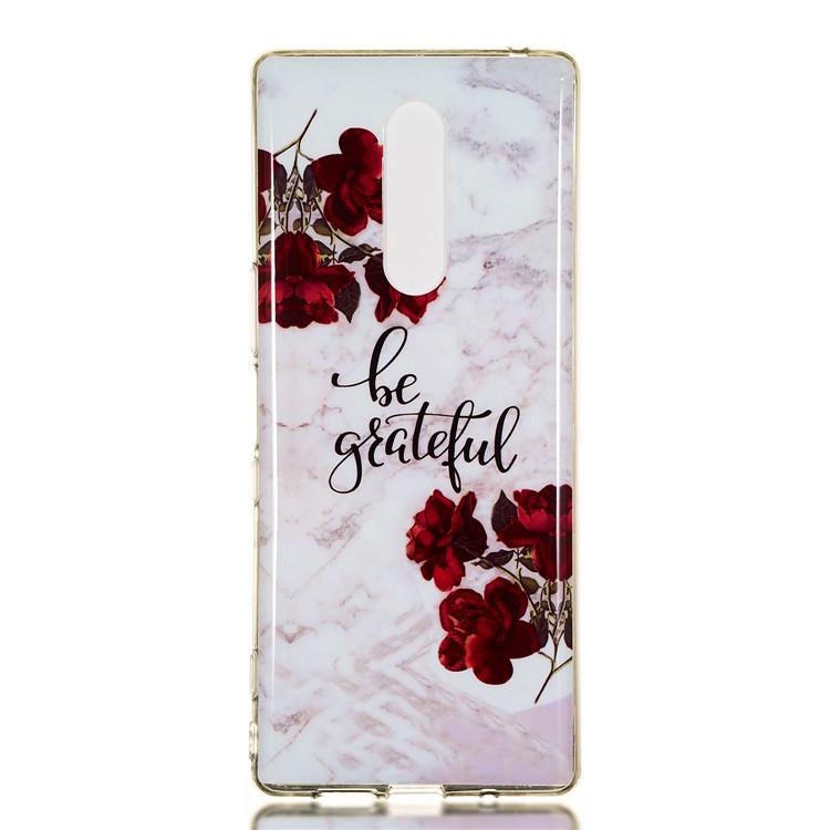 For Sony Xperia 1 Marble Pattern Printing IMD TPU Cell Phone Case - Style G-2