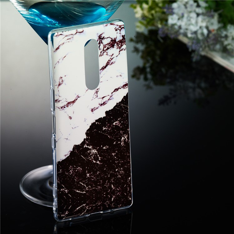 For Sony Xperia 1 Marble Pattern Printing IMD TPU Protection Shell - Style K-5