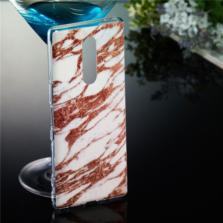 For Sony Xperia 1 Marble Pattern Printing IMD TPU Protective Shell - Style L-5