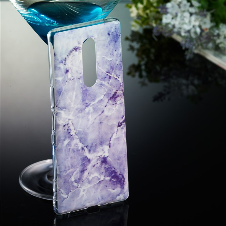 For Sony Xperia 1 Marble Pattern Printing IMD TPU Protective Cover - Style N-5
