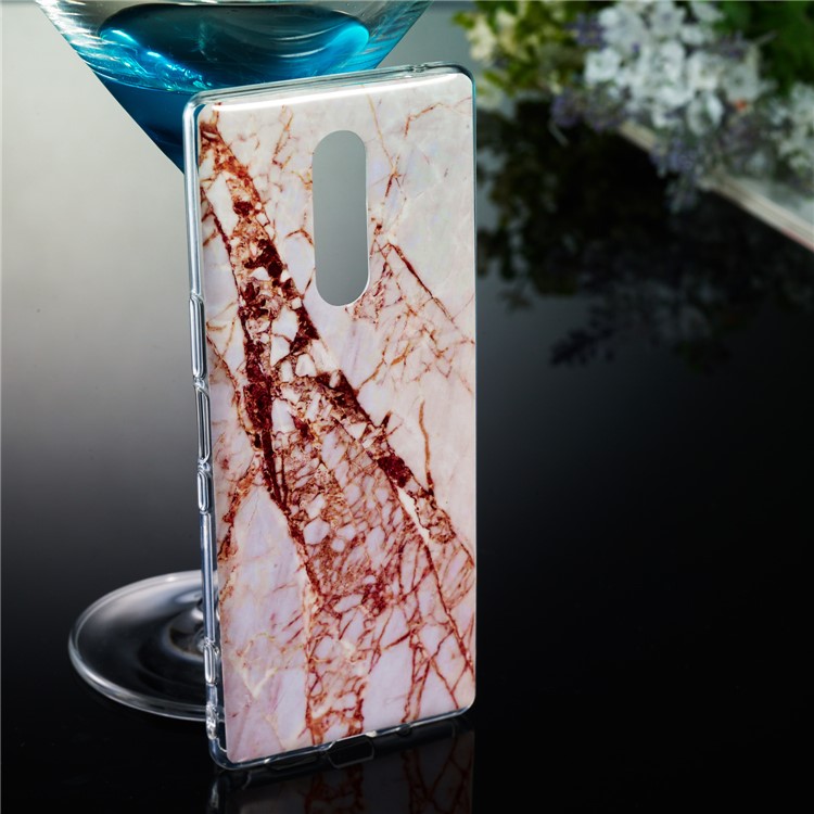 For Sony Xperia 1 Marble Pattern Printing IMD TPU Phone Accessory Case - Style P-5