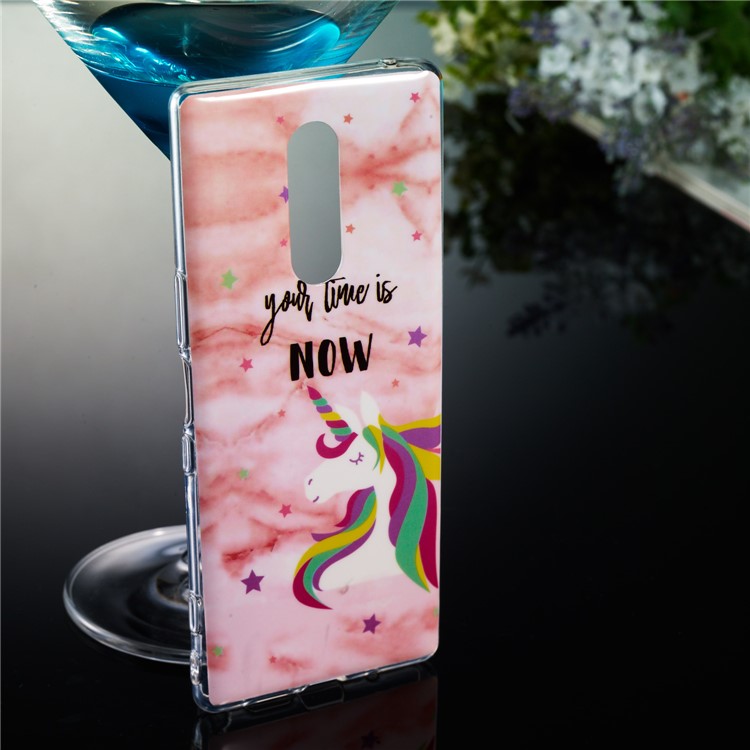 For Sony Xperia 1 Marble Pattern Printing IMD TPU Phone Accessory Cover - Style Q-5