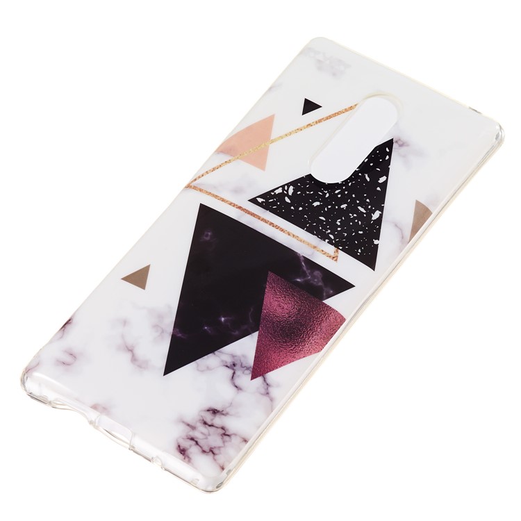 For Sony Xperia 1 Marble Pattern Printing IMD TPU Mobile Phone Case - Style W-3